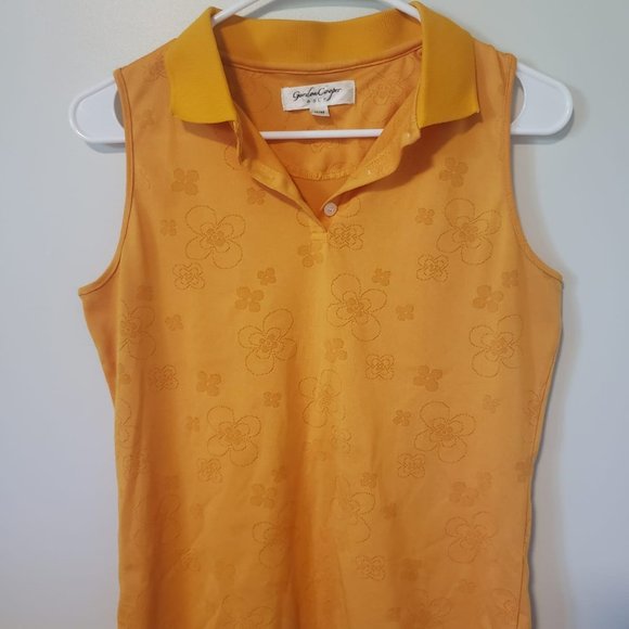 🍀 3 for $20 🍀 Gordon Cooper Golf Sleeveless Collared Shirt - Picture 1 of 2